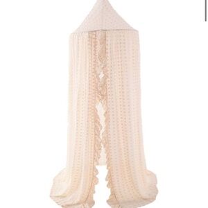 Cream Textured Bed Canopy